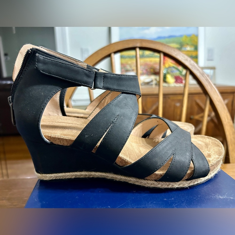 Black Wedges - size 8.5